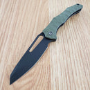 Civivi Spiny Dogfish Linerlock Folding Knife 3.5" 14C28N Sandvick Steel Blade OD Green G10 Handle