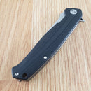 Bestech Knives Swordfish Liner Folding Knife 4" D2 Tool Steel Blade Black G10 Handle
