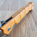 Cold Steel Large Luzon Folding Knife 6" 8Cr13MoV Stainless Steel Blade Orange GFN Handle