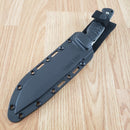 Cold Steel Razor Tek Fixed Knife 6.5" 4116 Steel Full Tang Blade Black Sculpted GFN Handle