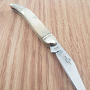 Rough Ryder Baby Toothpick Pocket Knife Stainless Steel Blade White Bone Handle