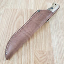 BPS Knives Camping Fixed Knife 4.25" 1066 Carbon Steel Full Tang Blade Walnut Handle