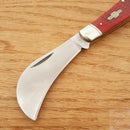 Rough Ryder Hawkbill Folding Knife 440 Stainless Steel Blade Red Jigged Bone Handle