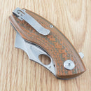 Bestech Knives Lizard Liner Folding Knife 2.5" D2 Tool Steel Blade Orange/Green G-10 Handle