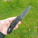Kershaw Natrix XL Folding Knife 3.75" 8Cr13MoV Steel Blade Black G10 Handle