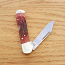 Frost Cutlery Caliber Midlock Folding Knife Stainless Steel Blade Bone Handle