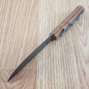 TOPS Muley Combo Fixed Knives 154CM Steel Blades Tan / Black G10 Handles