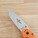 Ontario RAT I Linerlock Folding Knife 3.5" AUS-8 Steel Blade Orange G10 Handle