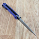 Civivi Brazen Folding Knife 3.5" Sandvik 14C28N Steel Blade Purple G10 Handle