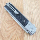 Artisan Classic Liner Folding Knife 3.75" D2 Tool Steel Blade Black G10 Handle