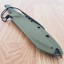 CJRB Silax Fixed Knife 5.13" AR-RPM9 Steel Full Tang Blade OD Green G10 Handle