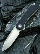 Civivi Elementum Linerlock Folding Knife 3" D2 Tool Steel Blade Black G10 Handle