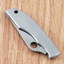 Spyderco GrassHopper Knife 2.25" 12C27 Steel Blade Brushed Stainless Handle