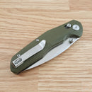 Bestech Knives Ronan B-Lock Folding Knife 3.25" 14C28N Sandvik Steel Blade OD Green G10 Handle