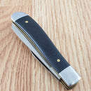 Kershaw Gadsden Pocket Knife 7Cr17MoV Steel Clip/Spey Blades Black G10 Handle