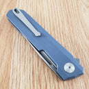 Bestech Knives Bestechman Dundee Linerlock Folding Knife 3.5" D2 Tool Steel Blade Blue-Gray G10 Handle