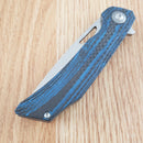 Bestech Knives Falko Liner Folding Knife 3.75" 154CM Steel Blade Carbon Fiber/G10 Handle