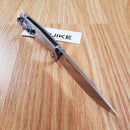 RUIKE P801 Framelock Folding Knife 3.5" 14C28N Steel Blade Stainless Handle