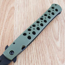 Cold Steel Ti-Lite Liner Folding Knife 6" AUS-8A Steel Blade Green ZY-EX Handle