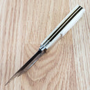 Rough Ryder Barlow Pocket Knife Stainless Steel Blades White Smooth Bone Handle