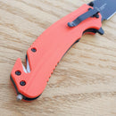 Kershaw Barricade Folding Knife 3.5″ 8Cr13MoV Steel Blade Orange GRN Handle