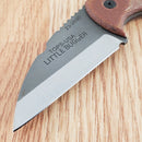 TOPS Little Bugger Fixed Knife 2.38" 1095HC Steel Blade Canvas Micarta Handle