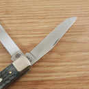 Case XX Trapper Pocket Knife Chrome Vanadium Carbon Steel Blades Jigged Bone Handle