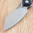Bestech Knives Kasta Linerlock Folding Knife 3.5" 154CM Steel Blade Black And White G10 Handle