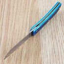 Case XX Sod Buster Jr Folding Knife 2.75" Stainless Blade Caribbean Blue Bone Handle 25590