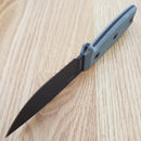 ESEE Model 3 Fixed Knife 3.75" Black Powder Coated Part Serrated 1095HC Steel Blade Micarta Handle 3SB