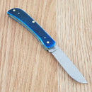 Case XX Sod Buster Jr Folding Knife 2.75" Stainless Blade Caribbean Blue Bone Handle 25590