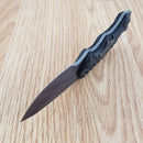 Case XX Harley TecX Fixed Knife 2.5" Stainless Steel Blade Black G10 Handle 52207