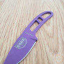 ESEE Candiru Fixed Knife 2" Purple Powder Coated 1095HC Steel Drop Point Blade One Piece Skeletonized Construction CANPURP