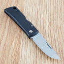 Fallkniven Wolfs Tooth Lockback Folding Knife 2" 3G Steel Blade Black Zytel Handle NU4