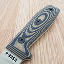 ESEE Model 4 Fixed Knife 4.5" Desert Tan Powder Coated 1095HC Steel Blade Black And Coyote Brown 3D Machined G10 Handle 4PDT005