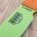 ESEE Model 3 Fixed Knife 3.75" Green Powder Coated 1095HC Steel Blade Orange G10 Handle 3PMVG