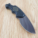Case XX Harley TecX Fixed Knife 2.5" Stainless Steel Blade Black G10 Handle 52207
