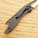 Case XX Harley TecX Framelock Folding Knife 2.5" Stainless Steel Blade Black Stainless Handle 52222