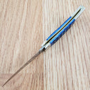 Case XX Small Texas Toothpick Folding Knife 2.25" Surgical Steel Blade Blue Bone Handle 02804