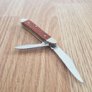 Case XX Cutlery Peanut Pocket Knife Stainless Blades Smooth Chestnut Bone Handle 28702