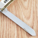 Case XX Korean War Pocket Knife Stainless Steel Blades Natural Bone Handle 50951