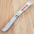 Case XX 130th Anniversary Trapper Pocket Knife Stainless Steel Blades Bone Handle 130SBL