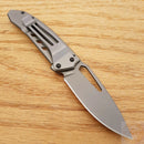 Case XX Harley Tec Framelock Folding Knife 2.63" Stainless Blade Stainless Handle 52163
