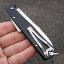 OTTER-Messer Mercator Folding Knife 3.25" Carbon Steel Blade Stainless Handle
