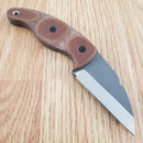 TOPS Little Bugger Fixed Knife 2.38" 1095HC Steel Blade Canvas Micarta Handle