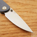 CJRB Small Feldspar Linerlock Folding Knife 3" D2 Tool Steel Blade Blue/Gray G10 Handle