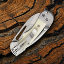 Myerchin Generation 2 Crew Folding Knife 2.5" ProMarine Stainless Blade White Bone Handle