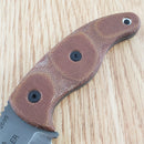 TOPS Little Bugger Fixed Knife 2.38" 1095HC Steel Blade Canvas Micarta Handle