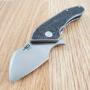 Bestech Knives IMP Frame Folding Knife 1.75" CPM S35VN Steel Blade Titanium / Carbon Fiber Handle