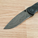 Kershaw Blur Folding Knife 3.5" Damascus Steel Blade Aluminum/Trac-Tec Handle